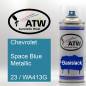 Preview: Chevrolet, Space Blue Metallic, 23 / WA413G: 400ml Sprühdose, von ATW Autoteile West.